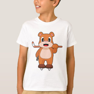 Bear Ice hockey Ice hockey T Shirt