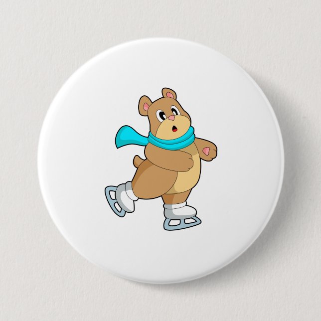 Bear Ice-skridskor Knapp (Framsida)