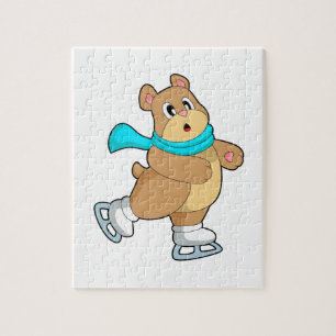 Bear Ice-skridskor Pussel