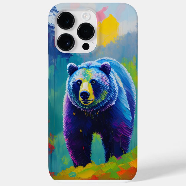 Bear in Nature Artwork iPhone/iPad case (Baksida)