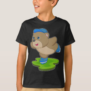 Bear Inline skridskor med rullskridskor T Shirt