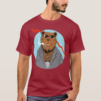 Bear Investor Dividente Capitalism Lagrar Market T Shirt