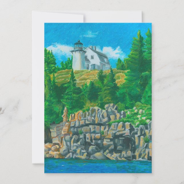 Bear Island Light Painting Inbjudningar (Framsida)