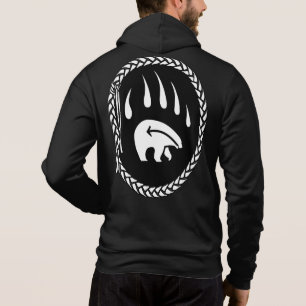 Bear Jacka Manar provbladig björn Klo Jacka Hoodie T Shirt