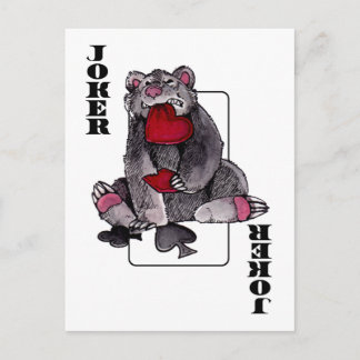 Bear Joker Vykort