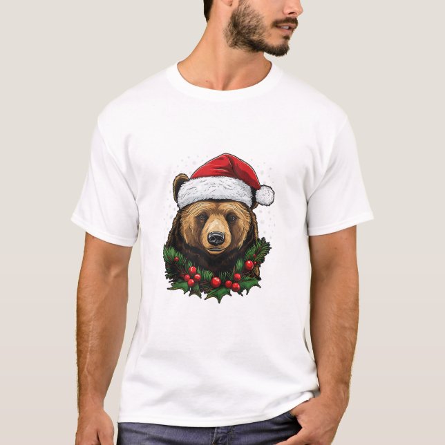 Bear Julgran Light T Shirt (Framsida)