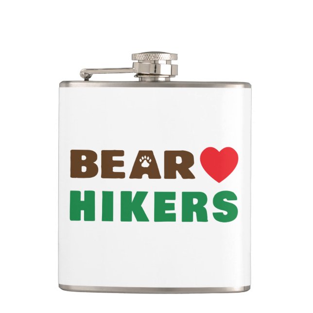 Bear kärlek hiker fickplunta (Framsidan)