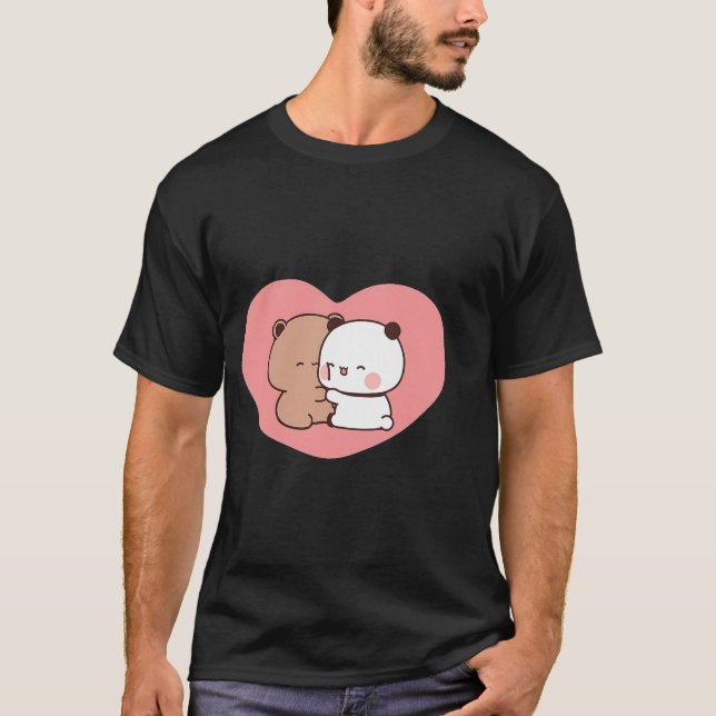 Bear Kärlek Panda T Shirt (Framsida)