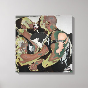 Bear Kiss på Dubblan Canvas (60:s Flashback)