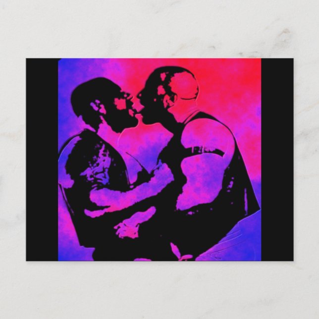 Bear Kiss Vykort (Framsida)