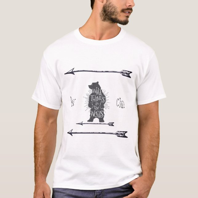 Bear Klan Native American T Shirt (Framsida)