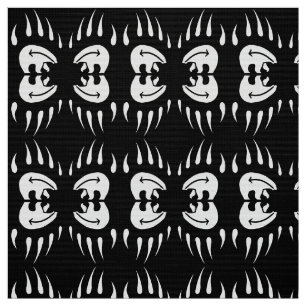 Bear Klo Fabric Tribal Bear Art Fabric Tyg