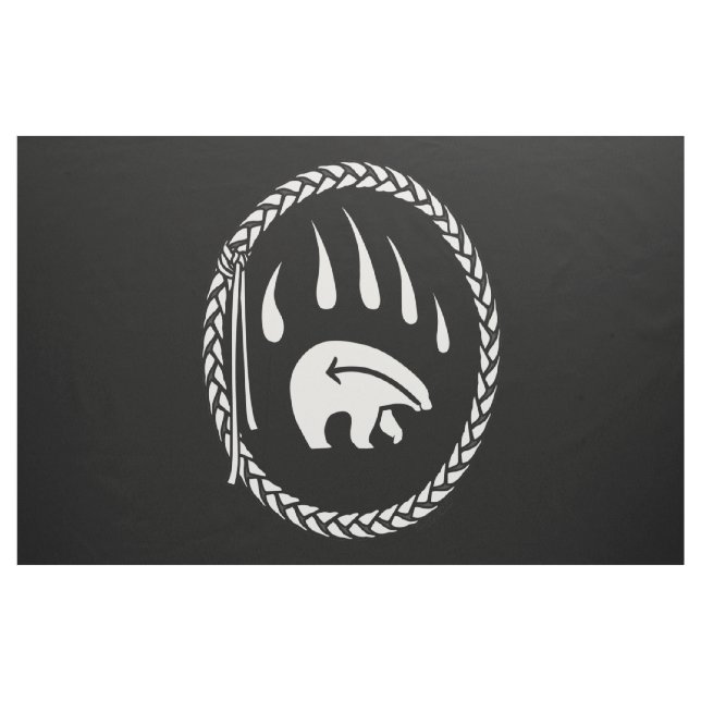 Bear Klo Fabric Tribal Bear Art Fabric Tyg (Yard)