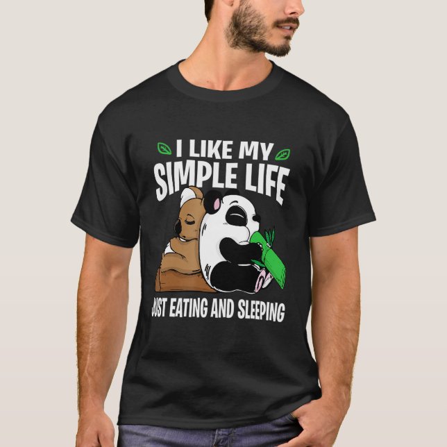 Bear Koala Lazy Sleeping Eating Couch T Shirt (Framsida)