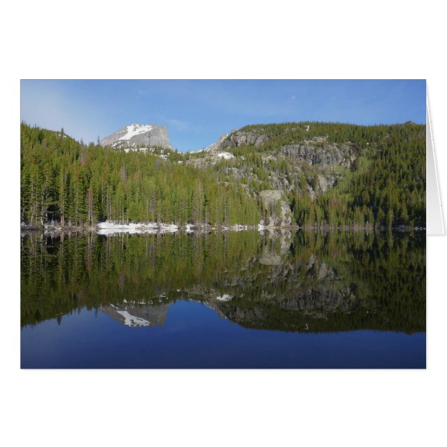 Bear Lake-reflektion I Hälsningskort (Framsidan Horizontal)