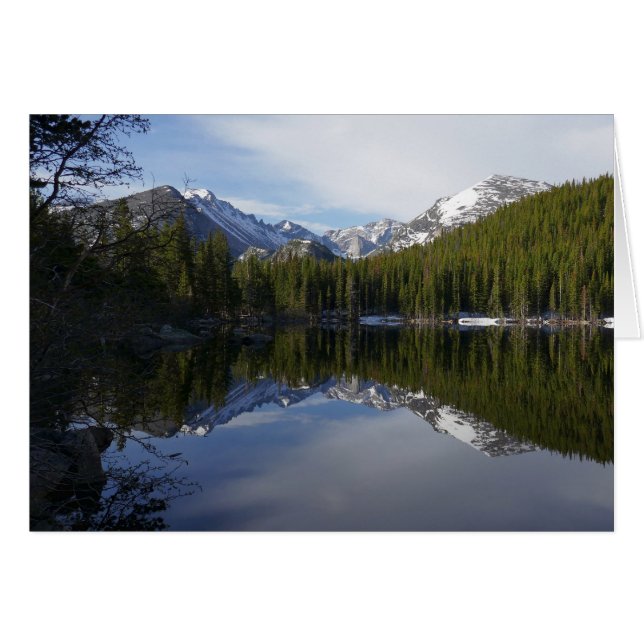 Bear Lake-reflektion II Hälsningskort (Framsidan Horizontal)