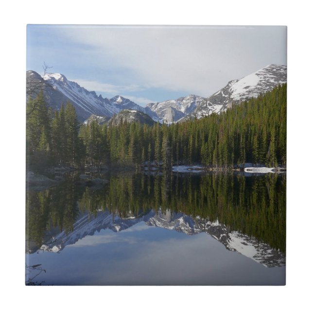 Bear Lake-reflektion II Kakelplatta (Framsidan)