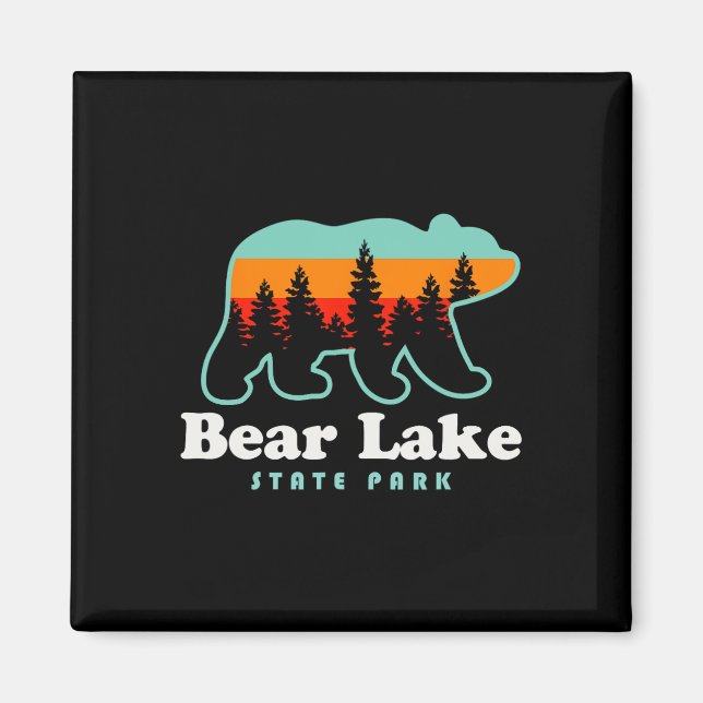 Bear Lake State Park Camping Utah Vandring  Magnet (Framsidan)