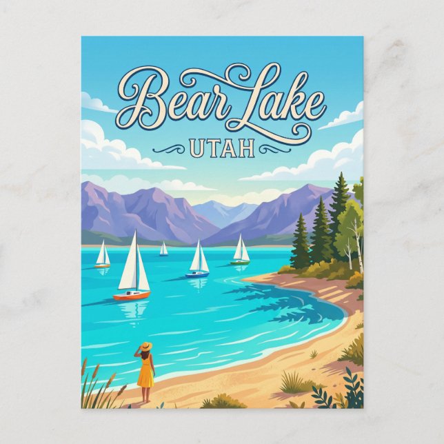 Bear Lake State Park USA Vykort (Framsida)