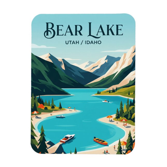 Bear Lake USA Magnet (Vertikal)
