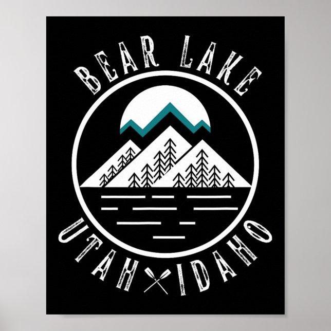 Bear Lake Utah Idaho Camping Båttur  Poster (Framsidan)