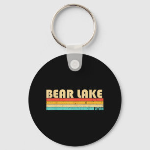 Bear Lake Utah Rolig Fiske Camping Sommar Nyckelring