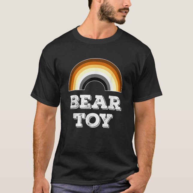 Bear Leksak Gay Bear Pride Rainbow T Shirt (Framsida)