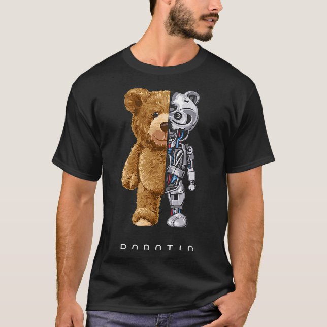 Bear leksak Robotic Shirt Essential T-Shirt (Framsida)