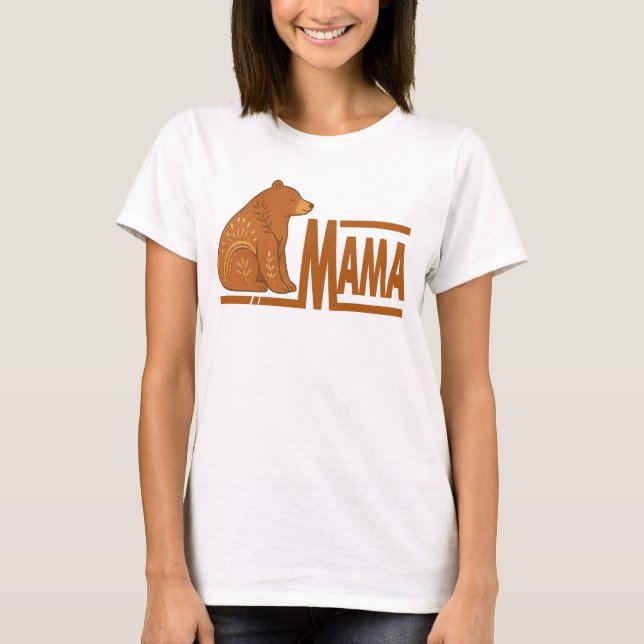 Bear Mama T-Shirt (Framsida)