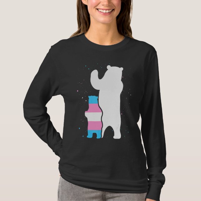 Bear Mamma Transgender Pride Unge Lgbt Trans Pride T Shirt (Framsida)