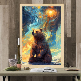 Bear Måne Poster