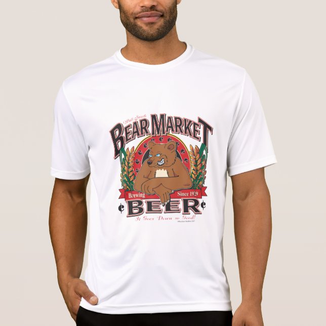 Bear Market Beer T Shirt (Framsida)