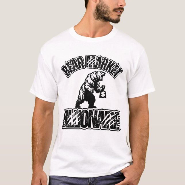 Bear Market Billionaire™ Downvert Dominator Badge T Shirt (Framsida)