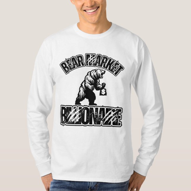 Bear Market Billionaire™ Downvert Dominator Badge T Shirt (Framsida)