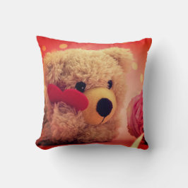 Bear Mjukisdjur Heart Kudde