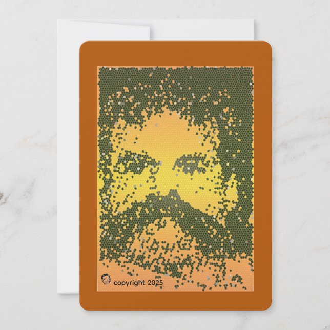 Bear Mosaic vy a Greeting Card Collection Kort (Framsida)