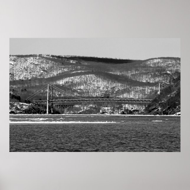 Bear Mountain Bridge B/W Poster (Framsidan)