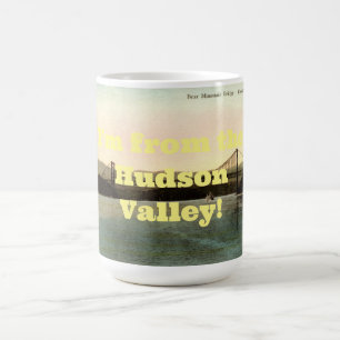 Bear Mountain Bridge, Hudson River NY Vintage 1927 Kaffemugg