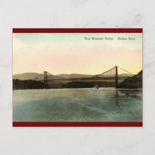 Bear Mountain Bridge, Hudson River NY Vintage 1927 Vykort