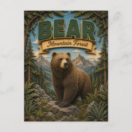 Bear Mountain Forest POPCUT Vykort