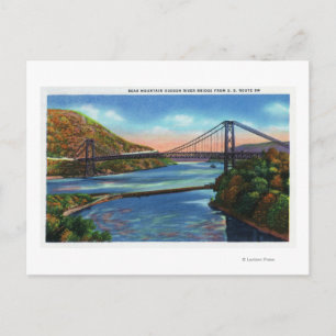 Bear Mountain Hudson River Bridge Vykort