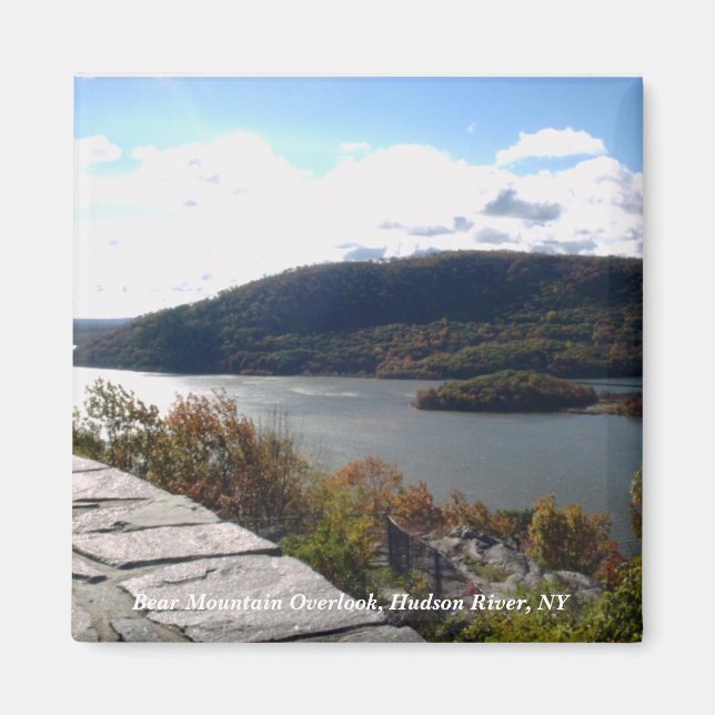Bear Mountain Overlook, Hudson River, NY Magnet (Framsidan)