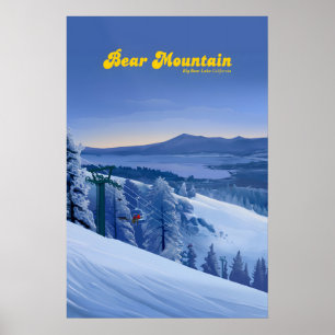 Bear Mountain Ski Resort Reseskylt Poster