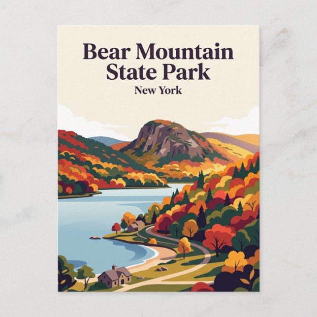 Bear Mountain State Park New York Vykort (Framsida)