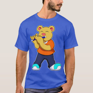 Bear Music Flute T Shirt