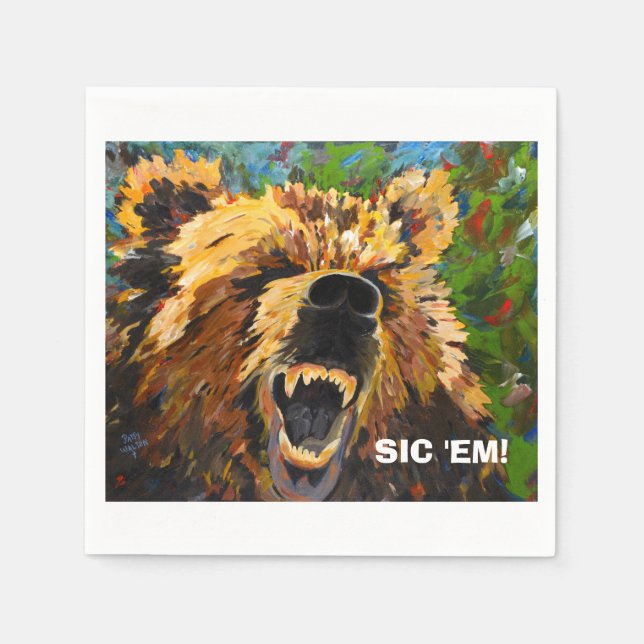 BEAR NAPKINS PAPPERSSERVETT (Framsidan)