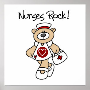 Bear Nurses Sten T-shirts och presenter Poster