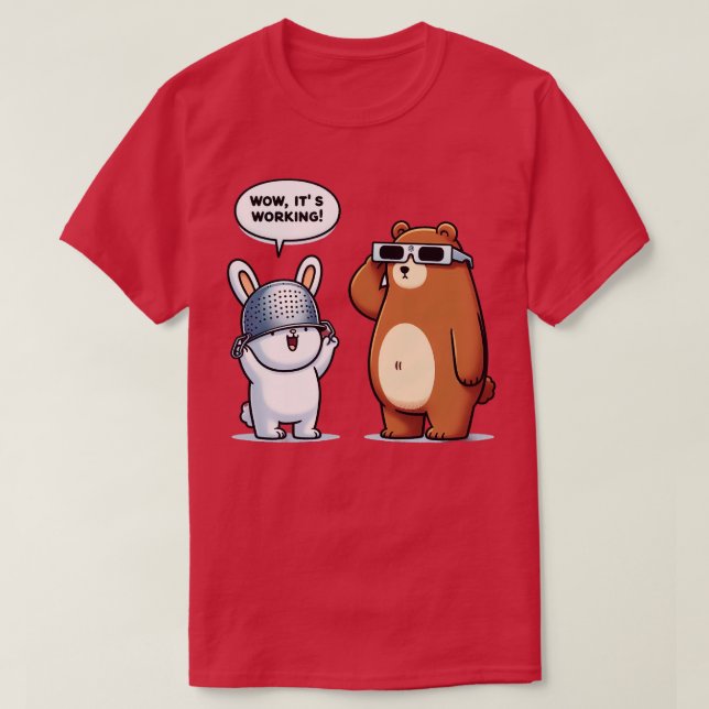 Bear och Bunny T Shirt (Design framsida)