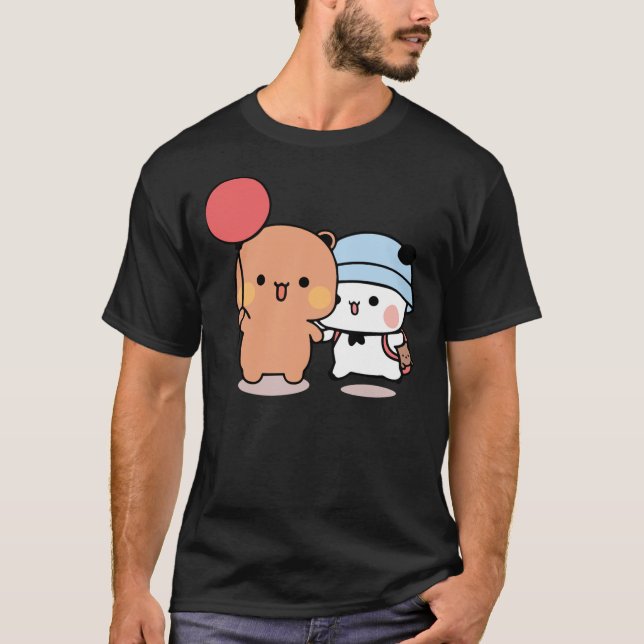 Bear och Panda Bubu Dudu Balloon Classic Essential T Shirt (Framsida)