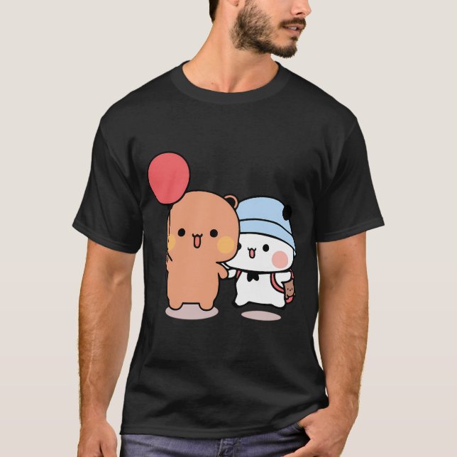 Bear och Panda Bubu Dudu Balloon T Shirt (Framsida)